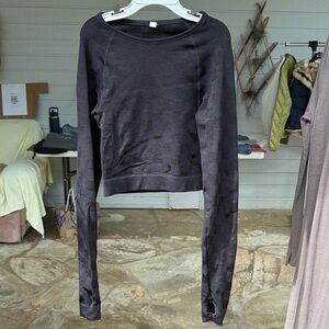 Excercise Black Long Sleeve Women's Top